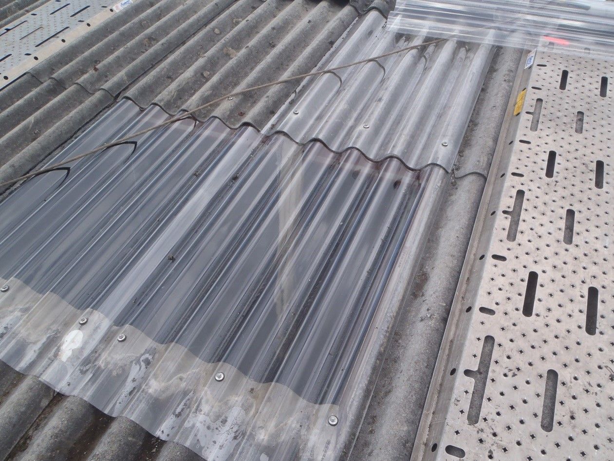 AMIANTE PLAQUE TRANSLUCIDE