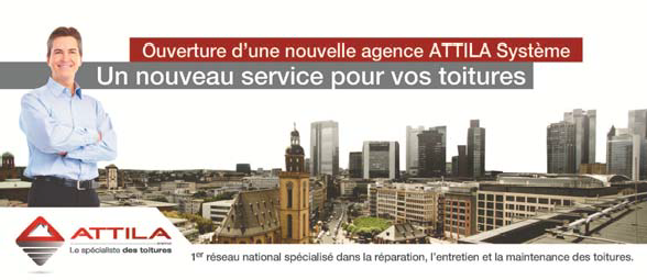 ATTILA Système, spécialiste en toiture, répare et entretient tous les types de toits