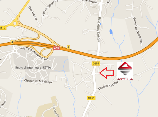 PLAN ACCES ATTILA COTE BASQUE