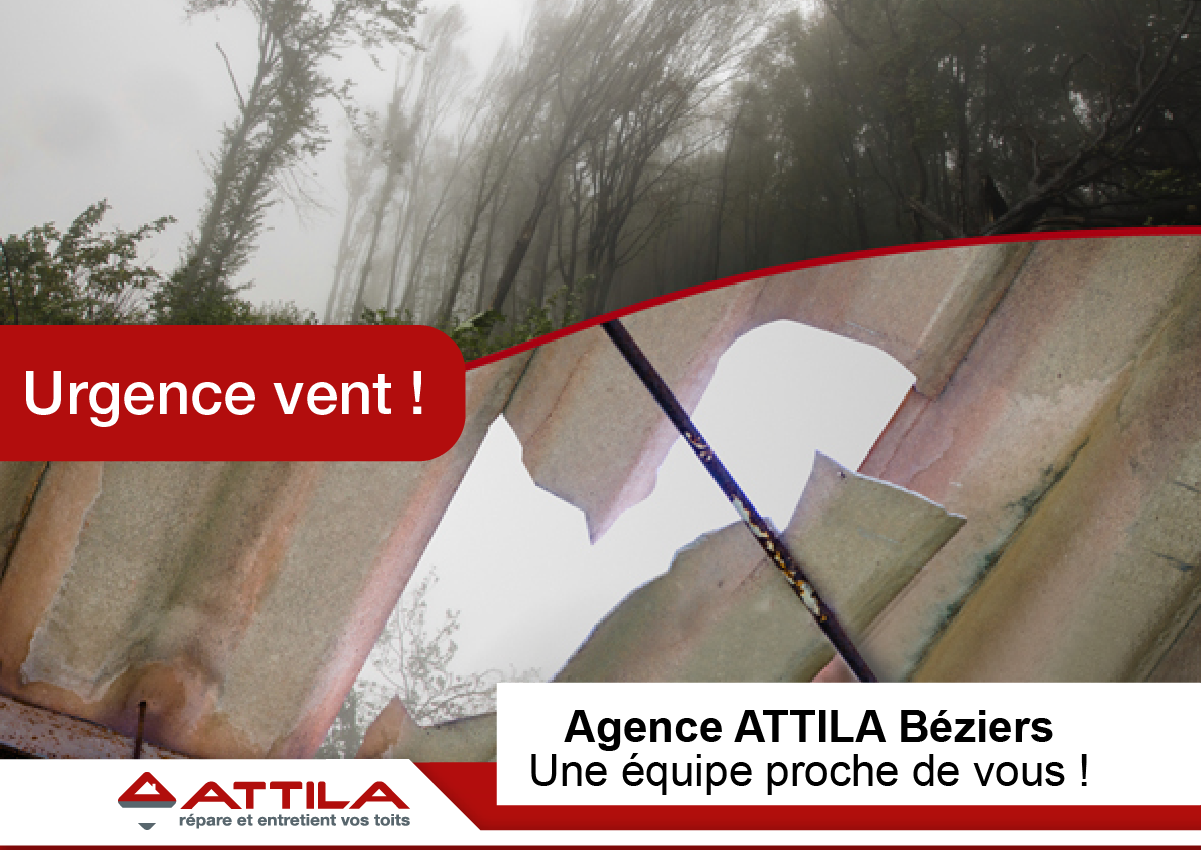 dommage toiture vent