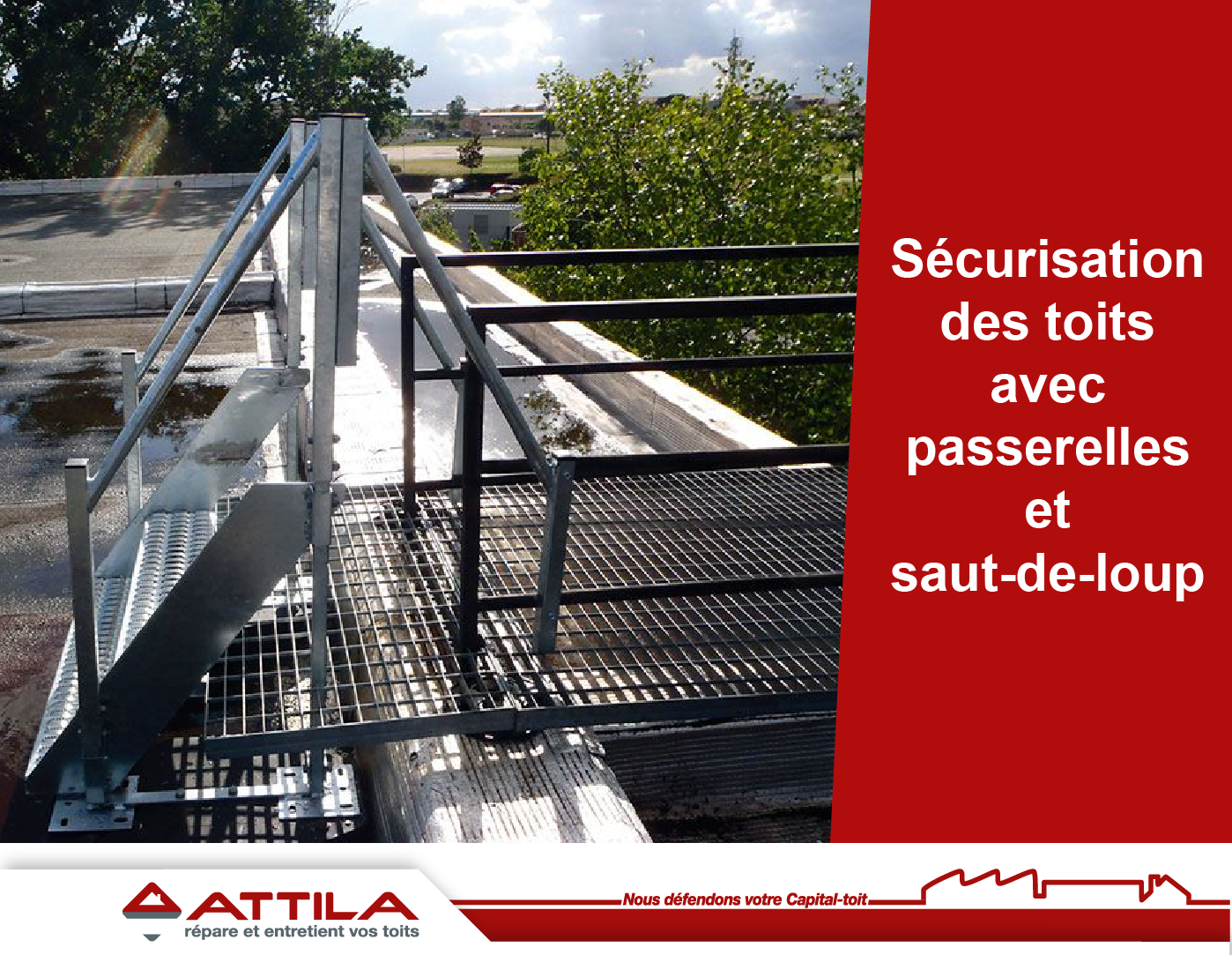 passerelle toit