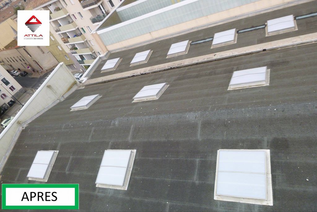 Remplacement des polycarbonates de lanterneaux aprés ATTILA