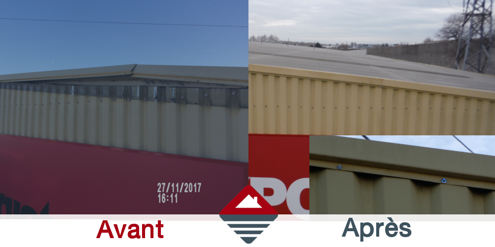 Réparation de couvertine