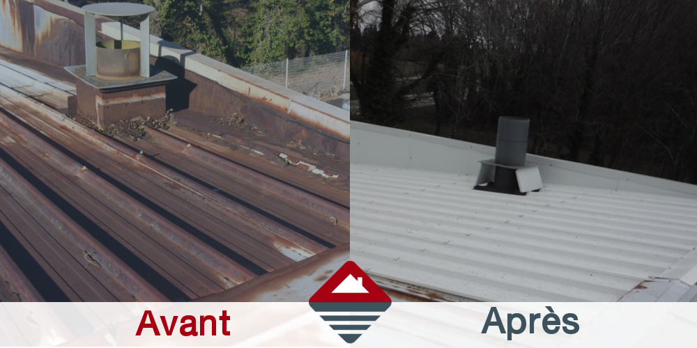 Réfection partielle sur bac acier