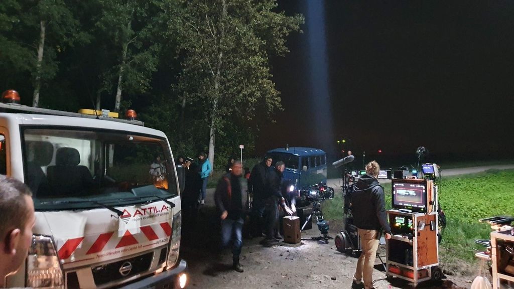 La nacelle d’Attila Saint-Quentin réquisitionnée pour un tournage.