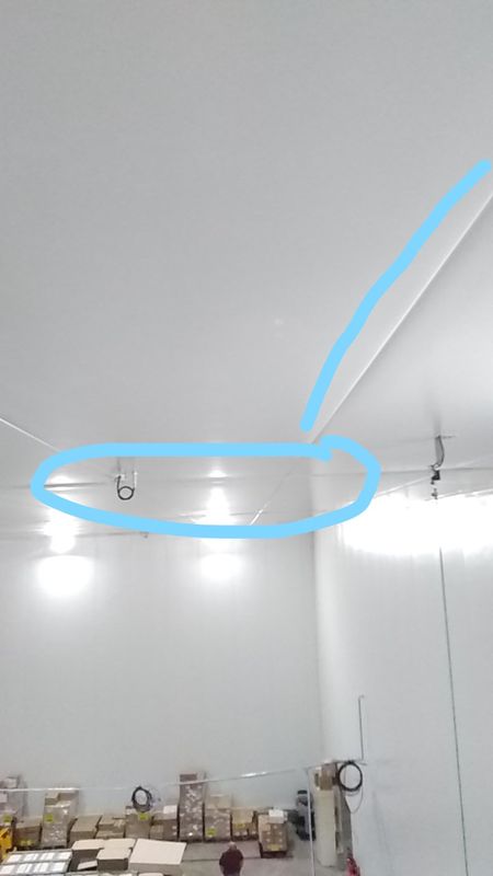 fuite dans une salle réfrigérée