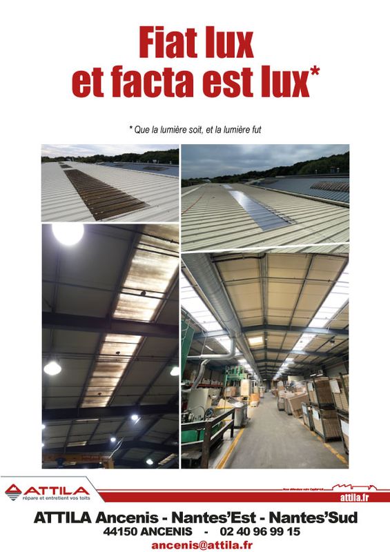 Remplacement translucides polyester par du polycarbonate