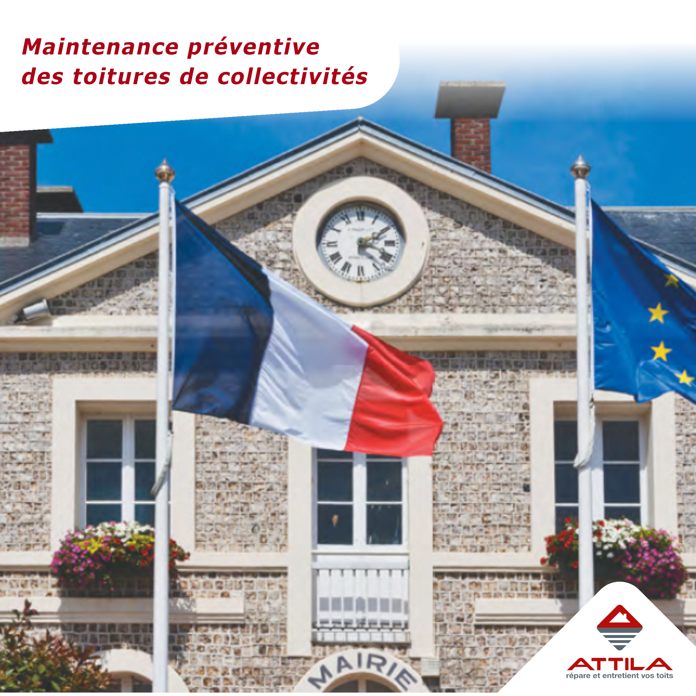 Maintenance des toitures de collectivités