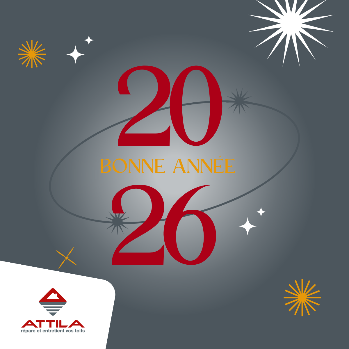 Toute l’équipe Attila Nantes Ouest vous adresse ses meilleurs vœux.