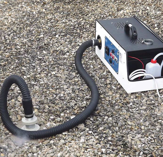 Recherche de fuite par fumigène