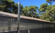 dechets vegetaux dans gouttiere